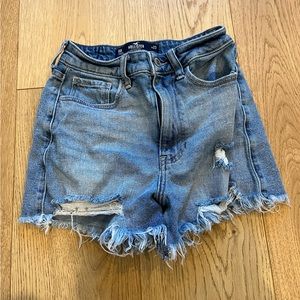 high rise hollister shorts